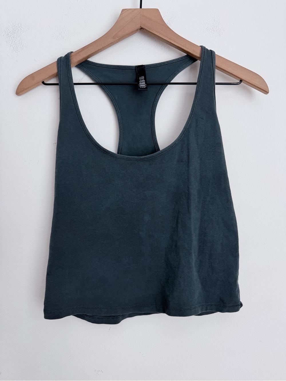 Skims Cropped Racerback Tank Top Women Size M